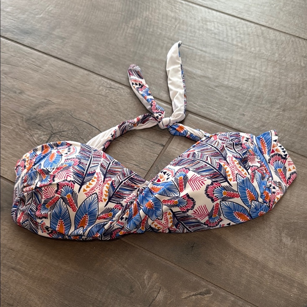 Floral Halter Bikini Top
